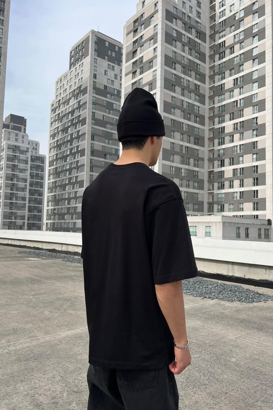 Basic Oversize Tişört Siyah