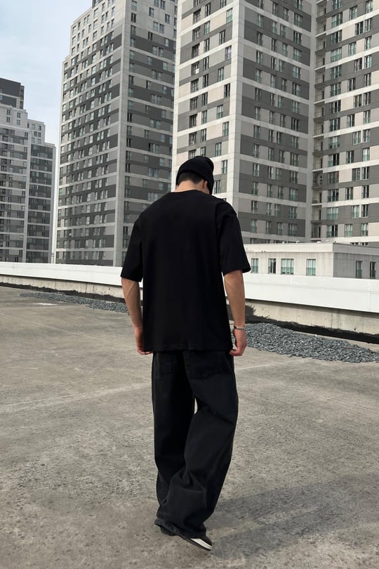Basic Oversize Tişört Siyah