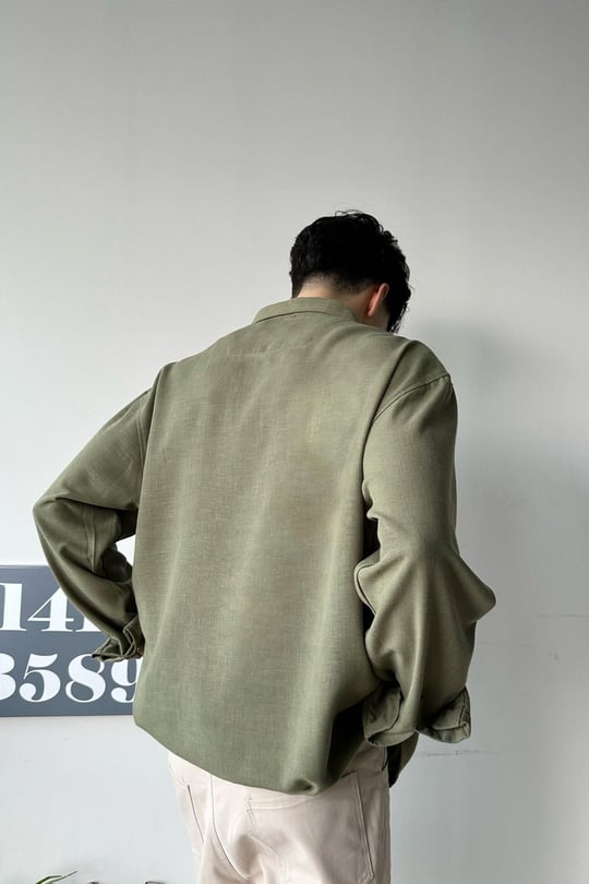 Chill Cozy Relax Fit Haki Gömlek