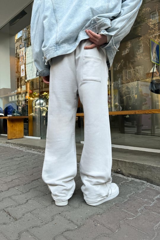Flaw Atelier Buz Gri Baggy Eşofman Altı