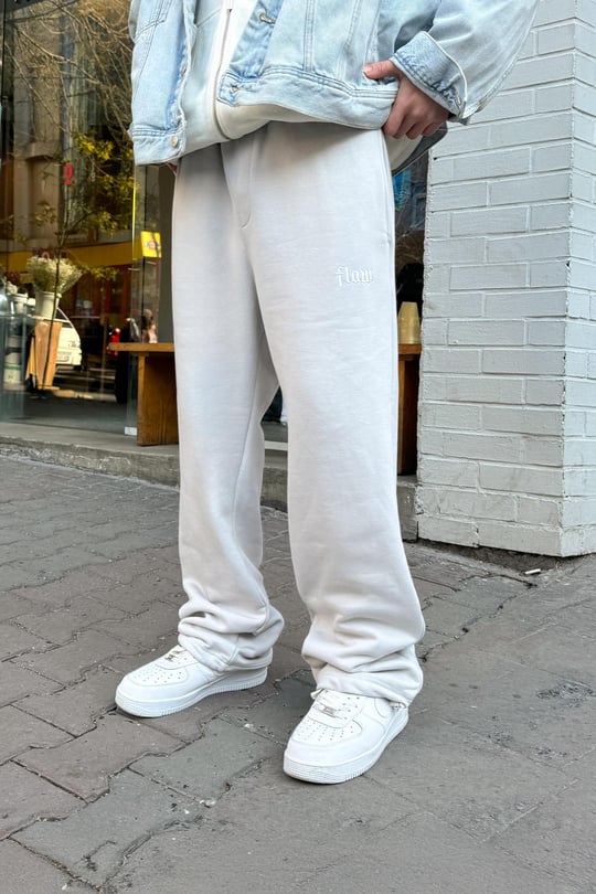 Flaw Atelier Buz Gri Baggy Eşofman Altı