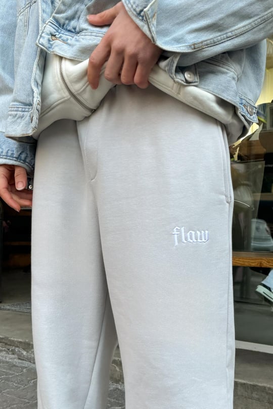 Flaw Atelier Buz Gri Baggy Eşofman Altı