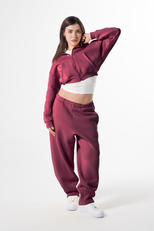 Flex Tech Bordo Oversize Eşofman
