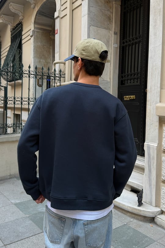 FW Cool Puff Navy Blue Relax Fit Sweat