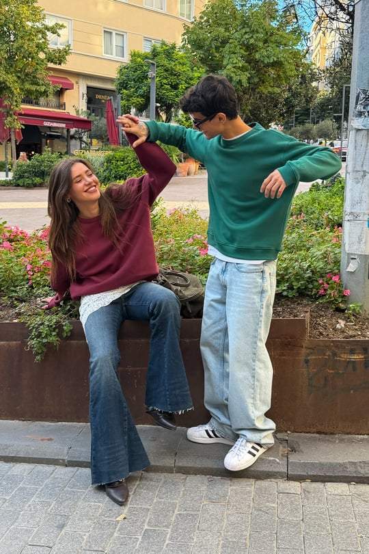 FW Cool Puff Green Relax Fit Sweat