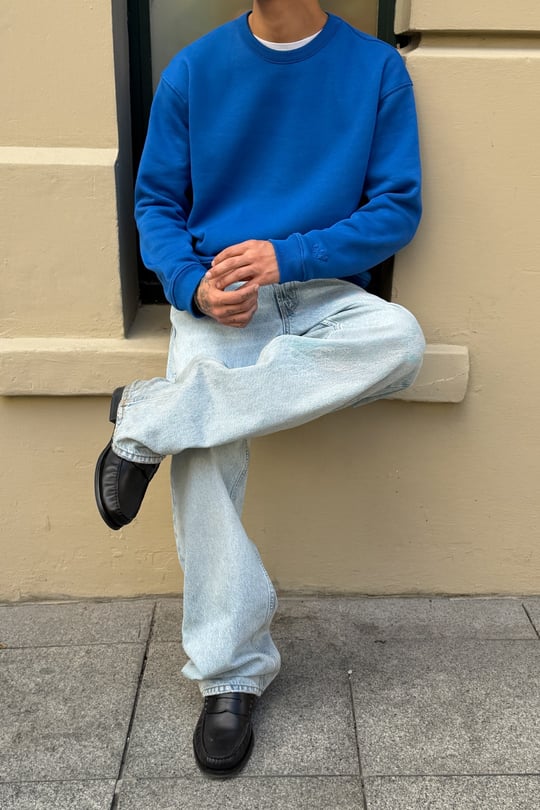 FW Cool Puff Saxe Blue Relax Fit Sweat