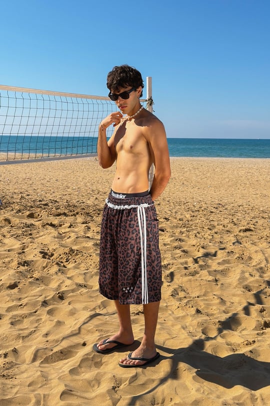 Leopar Pattern Jorts