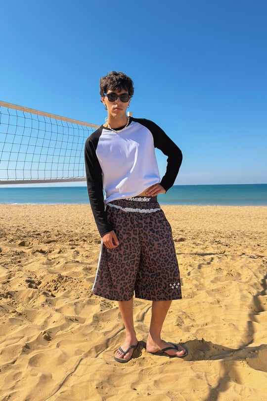 Leopar Pattern Jorts