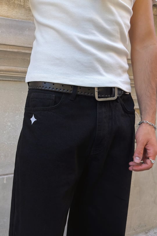 Raw Black Relax Fit Jean
