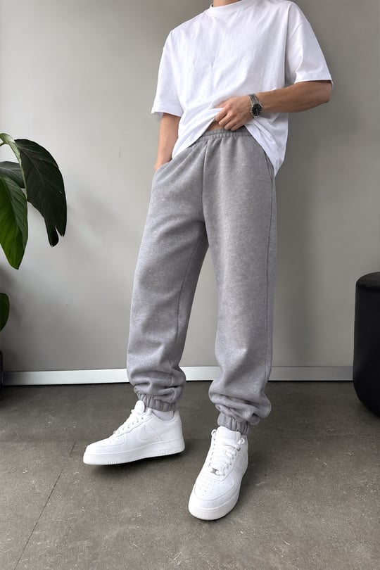 Regular Jogger Eşofman Altı Gri