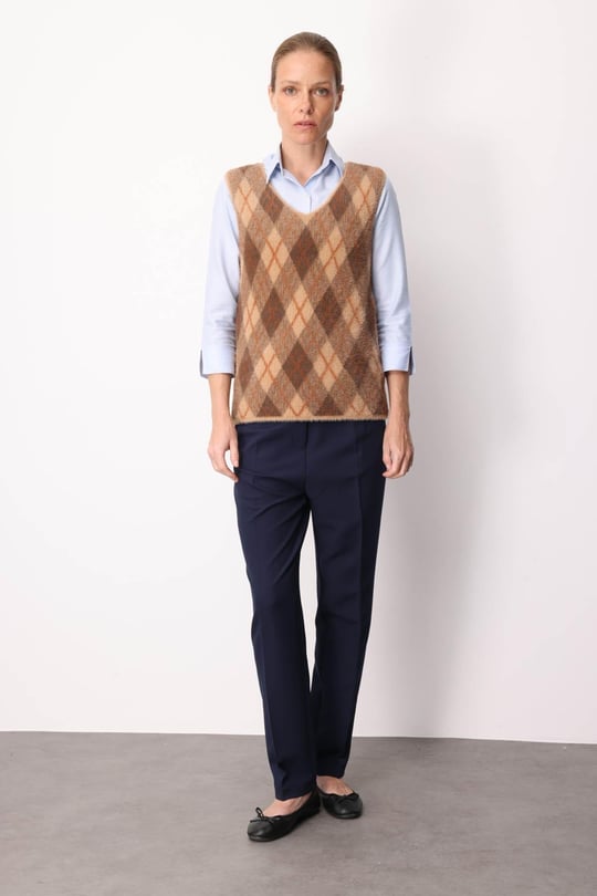 Kadın Baklava Desenli Süveter 37