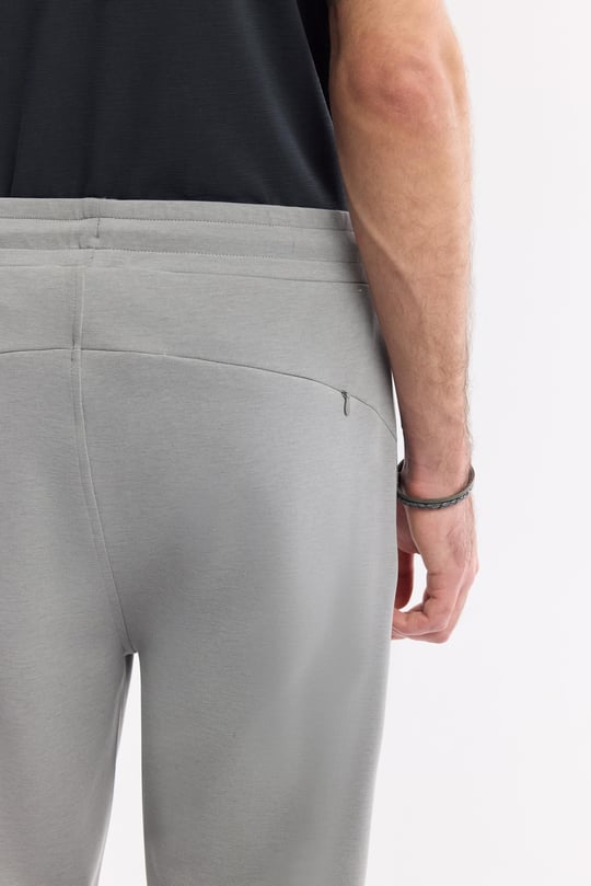 Gri Beli Lastikli Bağcıklı Soft Touch Eşofman Altı