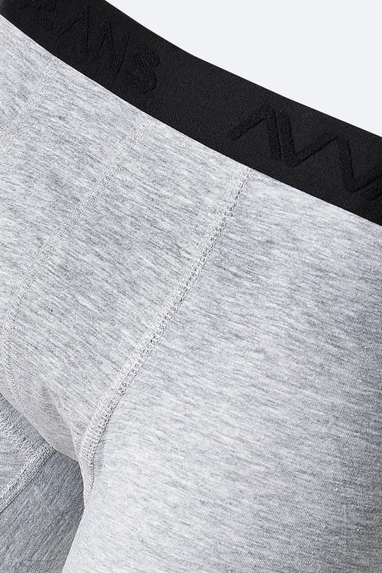 Gri Basic Pamuklu Tekli Boxer