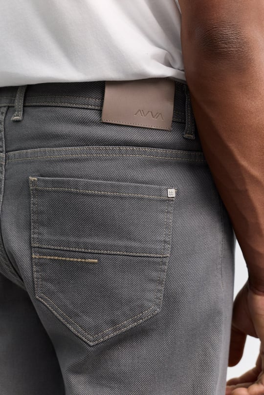 Gri Eskitme Yıkamalı Pamuklu Elastan Jean Pantolon