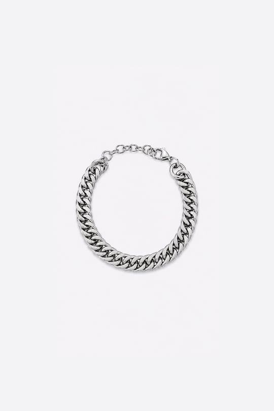 Gümüş Rengi %100 Çelik Bileklik