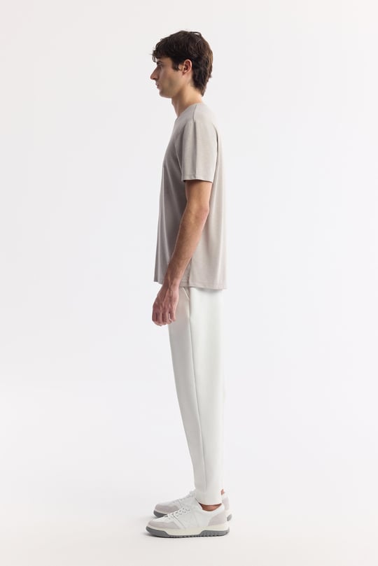 Vizon Bisiklet Yaka Baskılı Soft Touch T-Shirt