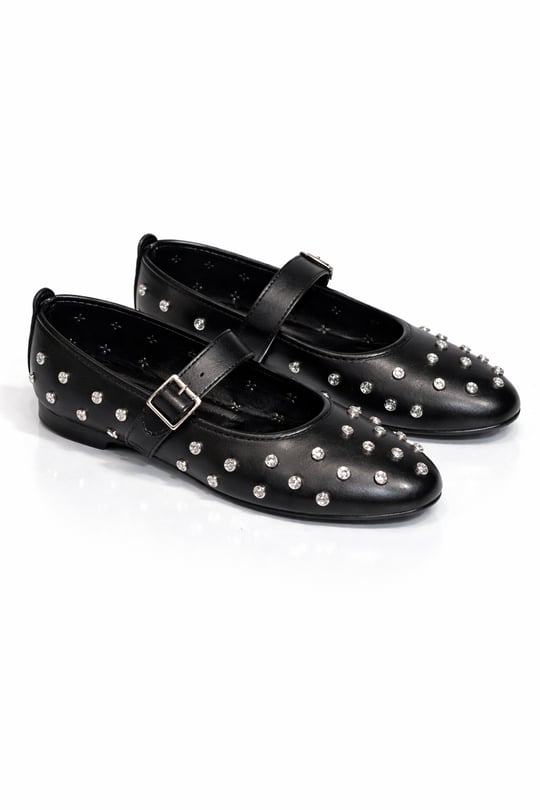 Lily Babet Siyah - Düz Babet