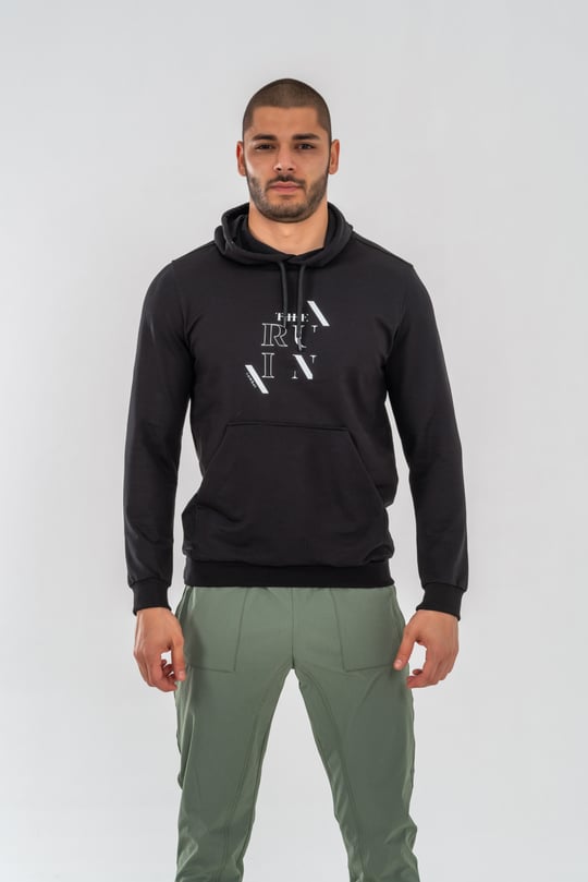 SWEATSHIRT KAPŞONLU - 904 - SİYAH