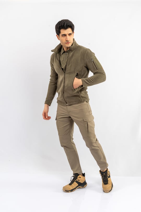 Bikatex Taktik Dik Yaka Erkek Polar Mont - Combat Tactical