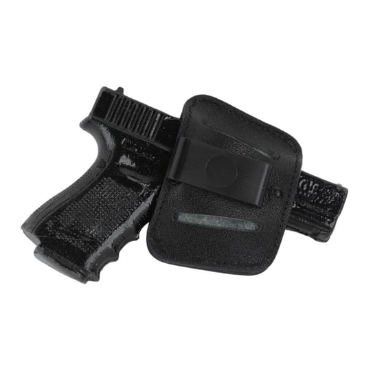 Airsoft Silah Kılıfı Universal Tüm Tabancalar İçin İç Ve Dış Taşıma Sağ-Sol Deri Maşalı Siyah