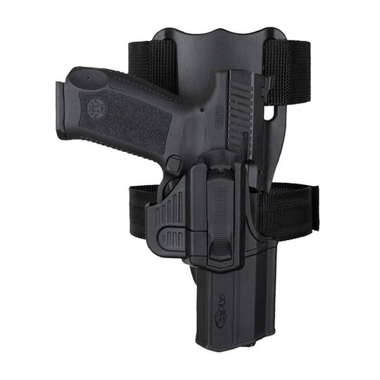 Akar Polimer Glock Alçak Taşıma Bel Bacak Tabanca Kılıfı - Siyah