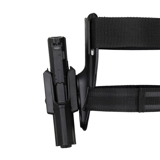 Akar Polimer Glock Alçak Taşıma Bel Bacak Tabanca Kılıfı - Siyah
