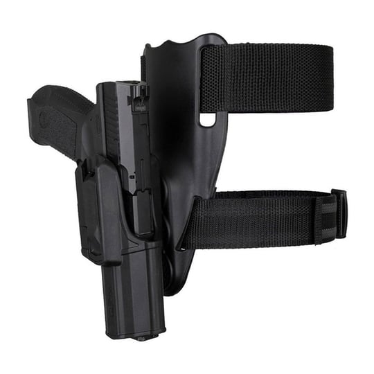 Akar Polimer Glock Alçak Taşıma Bel Bacak Tabanca Kılıfı - Siyah