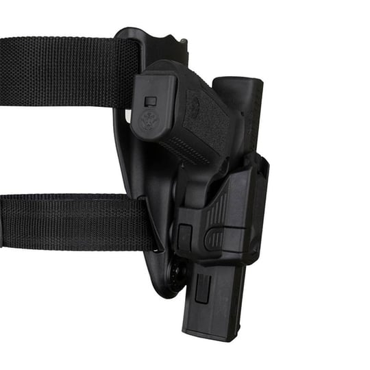 Akar Polimer Glock Alçak Taşıma Bel Bacak Tabanca Kılıfı - Siyah