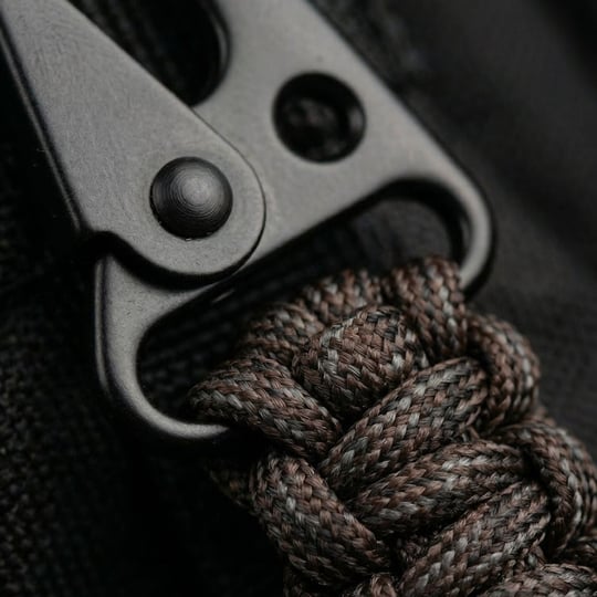 Askeri Karabinalı Paracord Anahtarlık ve Çanta Askısı - Pöh Kamuflaj