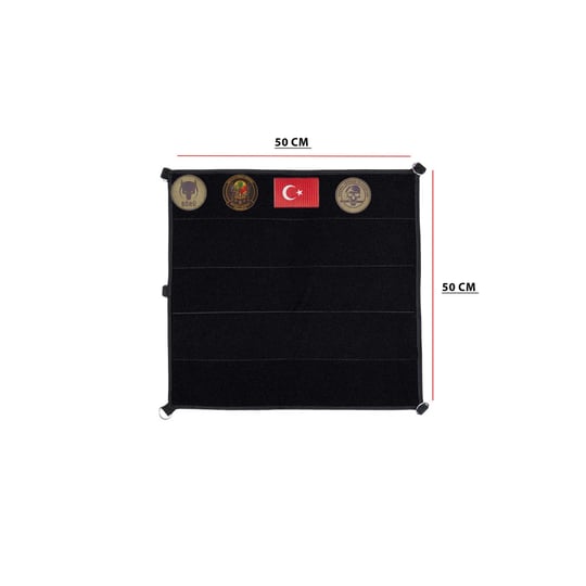 Cırtlı Patch Duvarı- Siyah