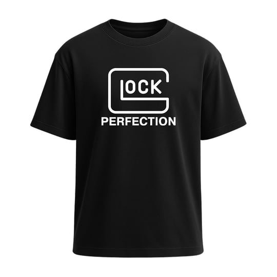 Glock Perfection Baskılı Tişört Siyah