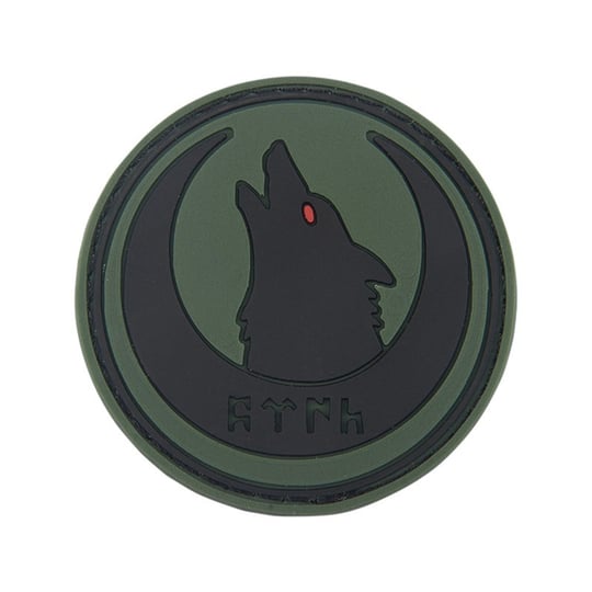 Hilal İçi Kurt Başı Silikon Patch Arma