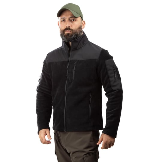 Hovergym Softshell Garnili Taktik Outdoor Polar-Siyah