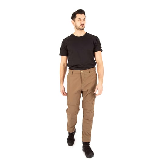 İçi Polarlı Su Geçirmez Softshell Taktik Pantolon - Çöl Rengi
