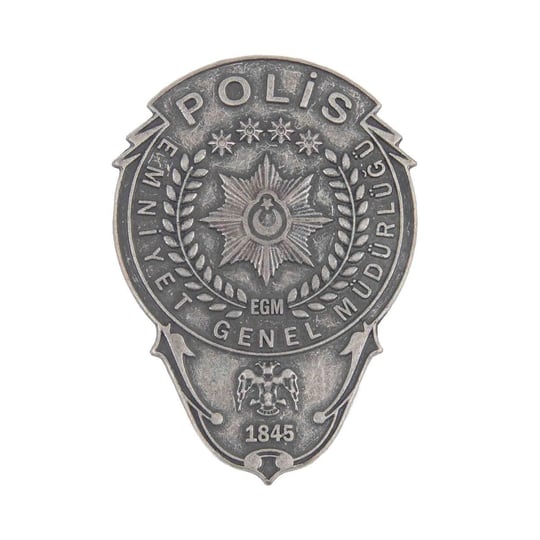Klasik Karartmalı Polis Cüzdan Rozeti