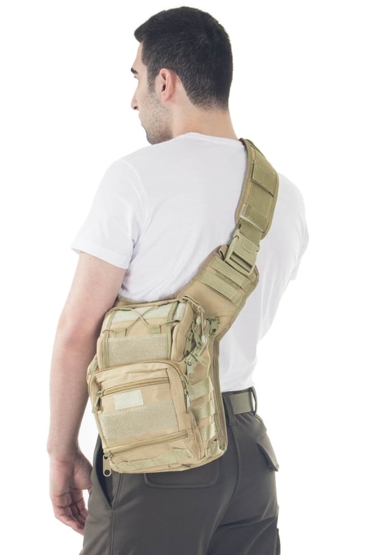 Mıl-Tec Cordura Çok Fonksiyonlu Çöl Rengi Omuz Çantası