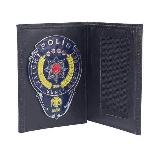 Sarı Lacivert Rozetli Polis Cüzdan