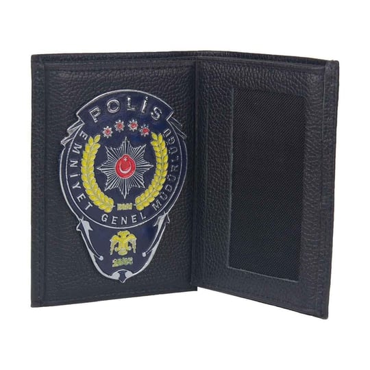 Sarı Lacivert Rozetli Polis Cüzdan