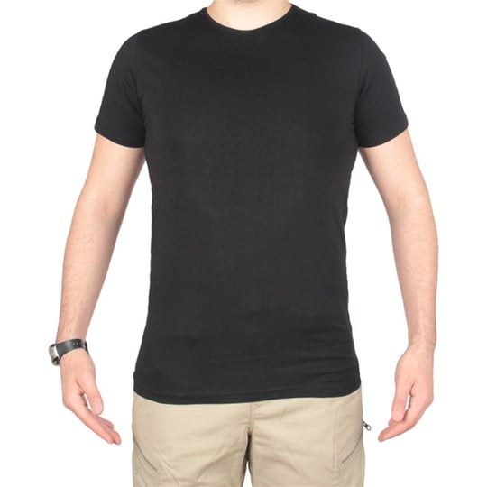 Siyah Basic Tişört Slim Fit