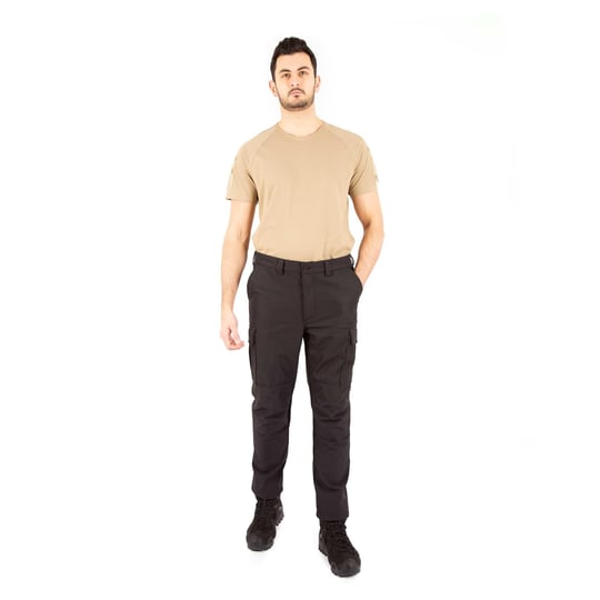 İçi Polarlı Su Geçirmez Softshell Taktik Pantolon - Siyah