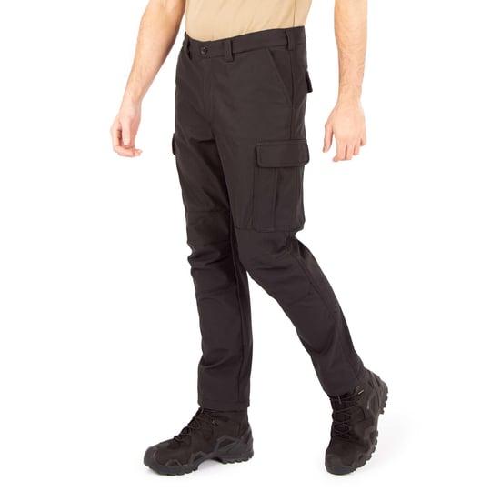 İçi Polarlı Su Geçirmez Softshell Taktik Pantolon - Siyah