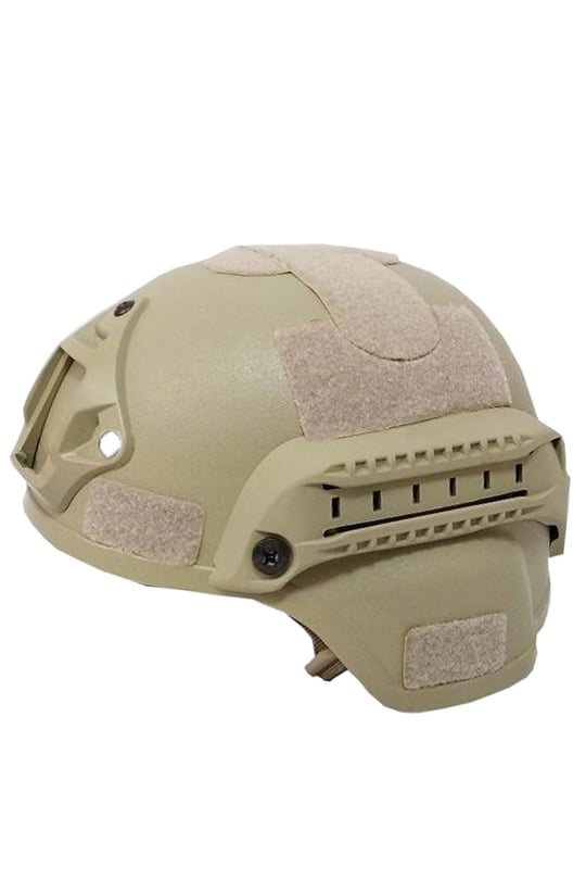 Tactical Airsoft Kask Kompozit Başlık Koruyucu Miğfer Bej