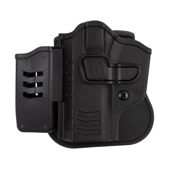 To Gun Holster Sarsılmaz K2 9MM Tabanca Kılıfı Önü Şarjörlüklü Siyah Sol El