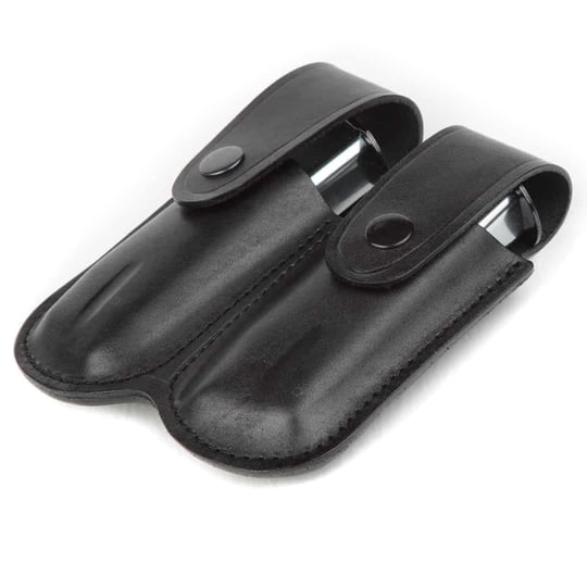 Wolf Holster Deri Şarjör Kılıfı Çiftli Maşasız Siyah