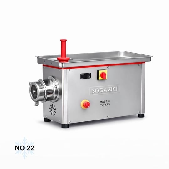 Boğaziçi No 22 Sökülebilir Soğutmalı Paslanmaz Kıyma Makinesi 380V