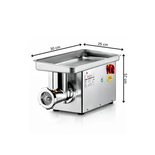 Çağdaş No 12 Sifero Çelik Ev Tipi Kıyma Makinesi 220V