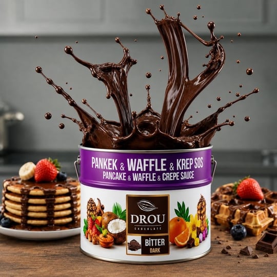 Callei Drou Extra Bitter Waffle Krep Pankek Sos 10 Kg
