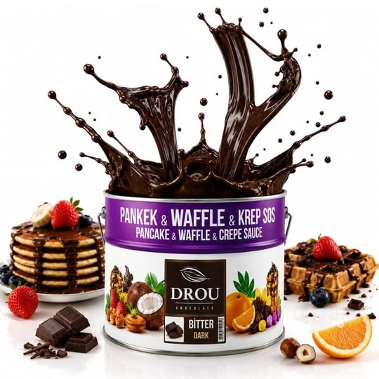 Callei Drou Extra Bitter Waffle Krep Pankek Sos 10 Kg