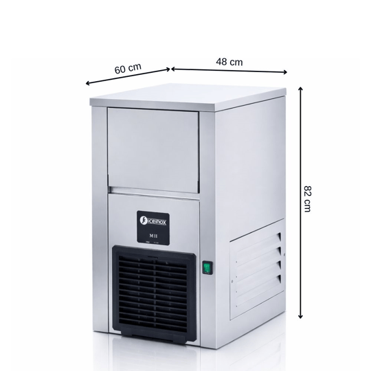 Iceinox 45 kg/gün Kendinden Hazneli Gurme Buz Makinesi – ICE 50
