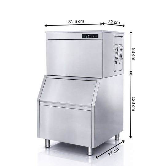 Iceinox 400 kg/gün Hazne Dahil Küp Buz Makinesi – ICE 500